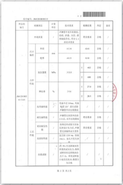 神农架出厂检测报告